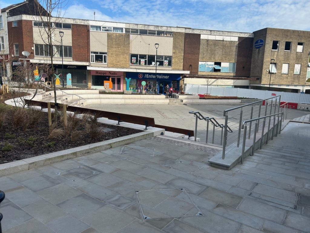 Yeovil Triangle event space, exterior