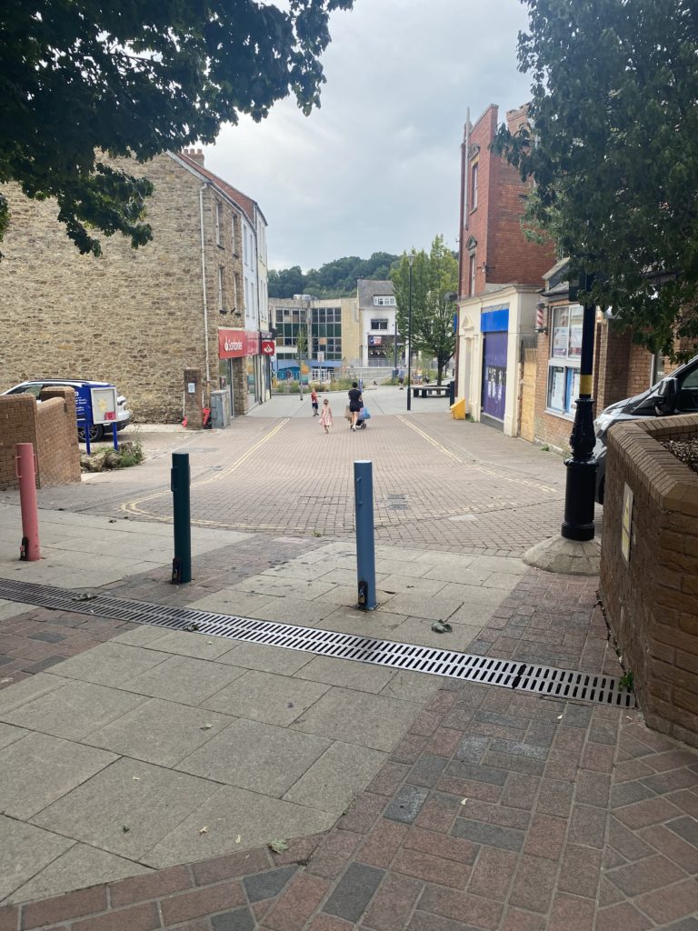 Yeovil Triangle event space, exterior