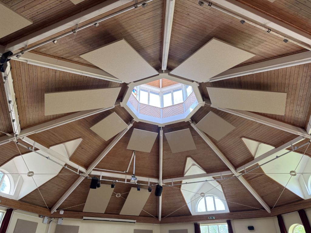 Panelled ceiling of a room