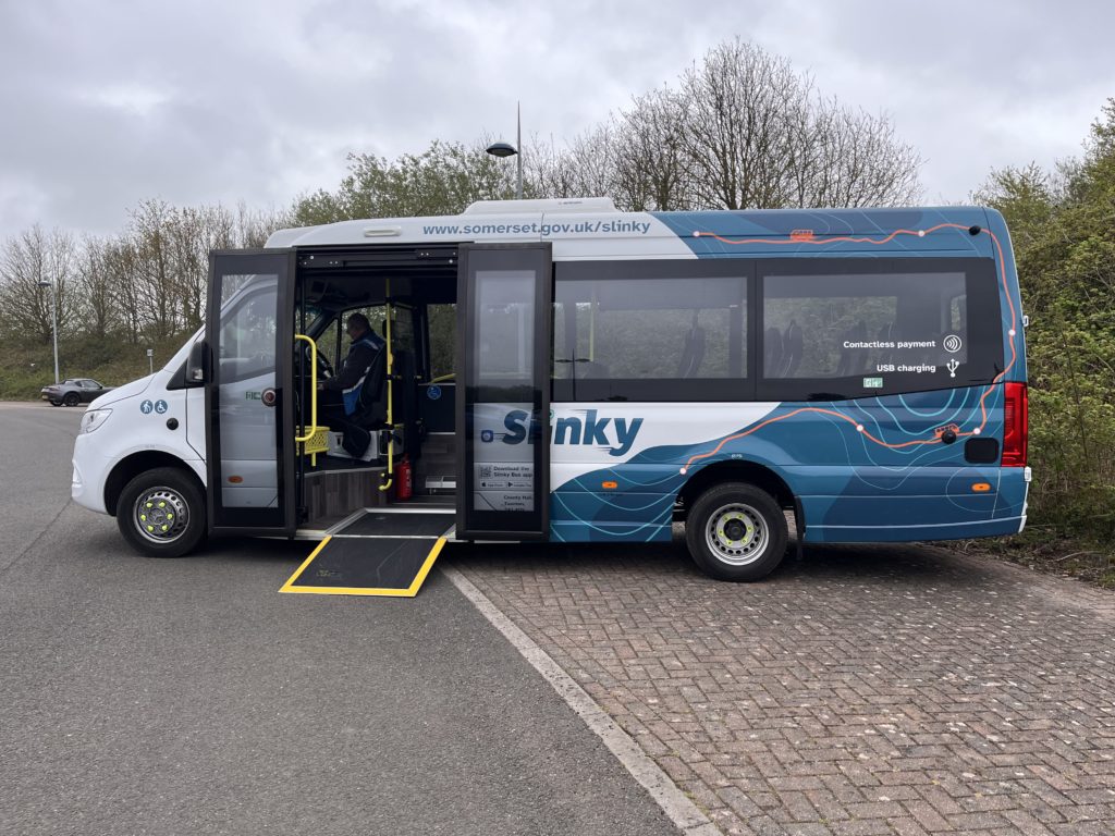 New Slinky bus with accessible ramp