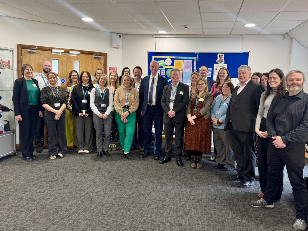 Somerset Council staff with Sir Chris Witty