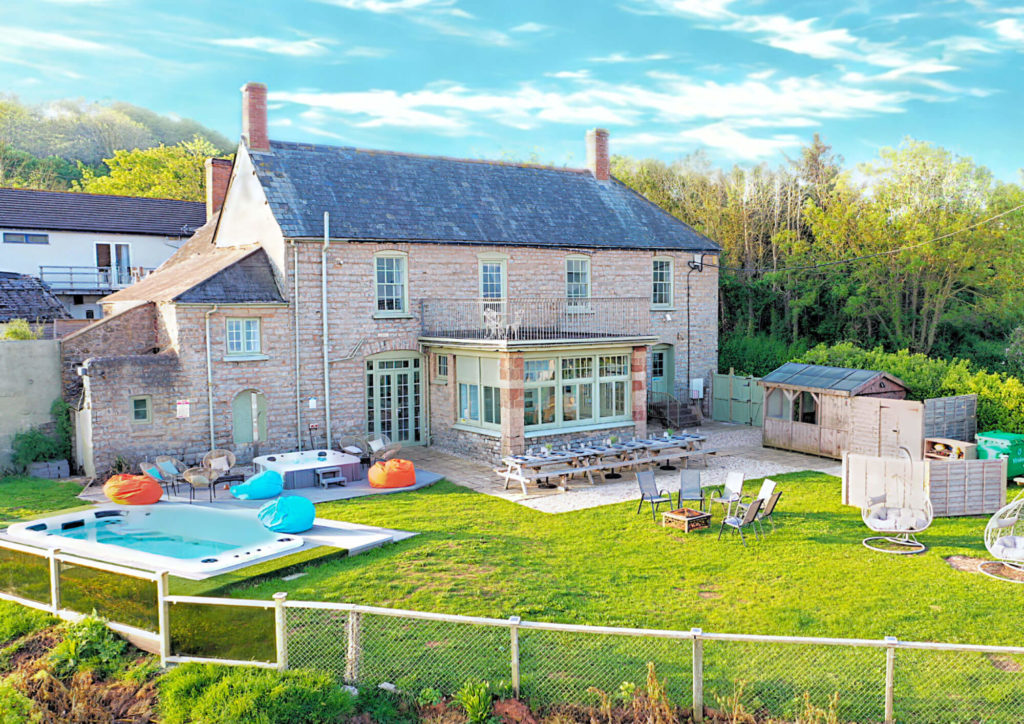 A cliff top coastal property in Blue Anchor, West Somerset
