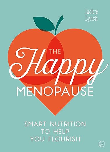 Book cover for the happy menopause by Jackie Lynch