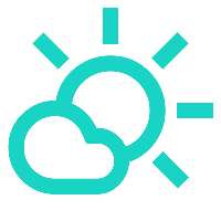 cloud and sun icon