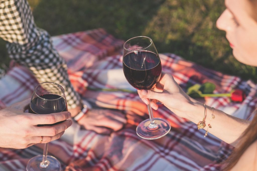 Pic nic with wine